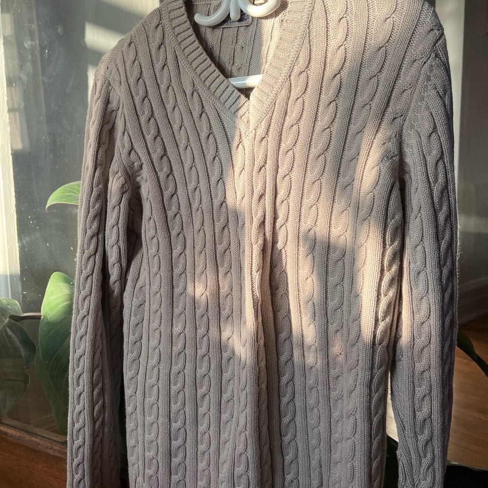 Women’s Cable Knit Sweater - Beige